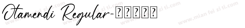 Otamendi Regular字体转换